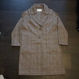 OAK + FORT Houndstooth Patterned Jacket